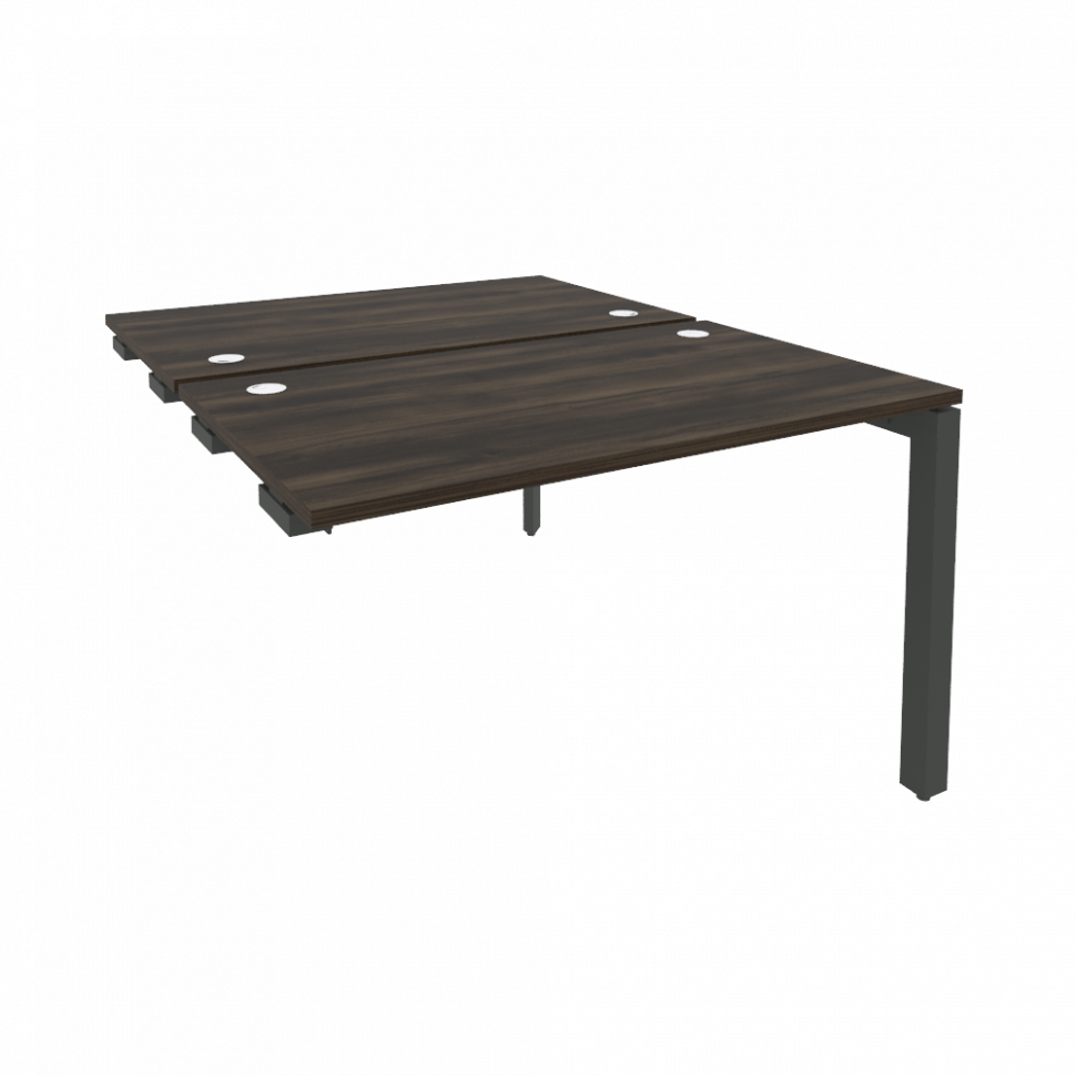 Onix Стол-приставка двойной на П-образном м/к к опорным элем. O.MP-D.SPR-2.7 Дуб Мали/Металл Антраци Onix Стол-приставка двойной на П-образном м/к к опорным элем. O.MP-D.SPR-2.7 Дуб Мали/Металл Антраци