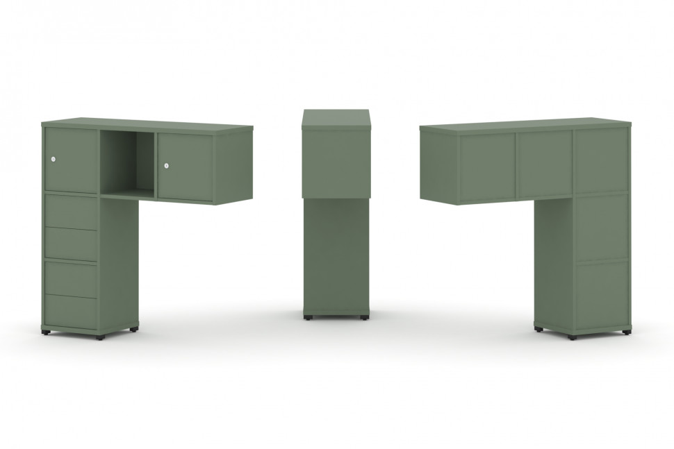 Concept Надставка низкая CN.ONN-004 Кобо/Металл Черный 1099*365*1130