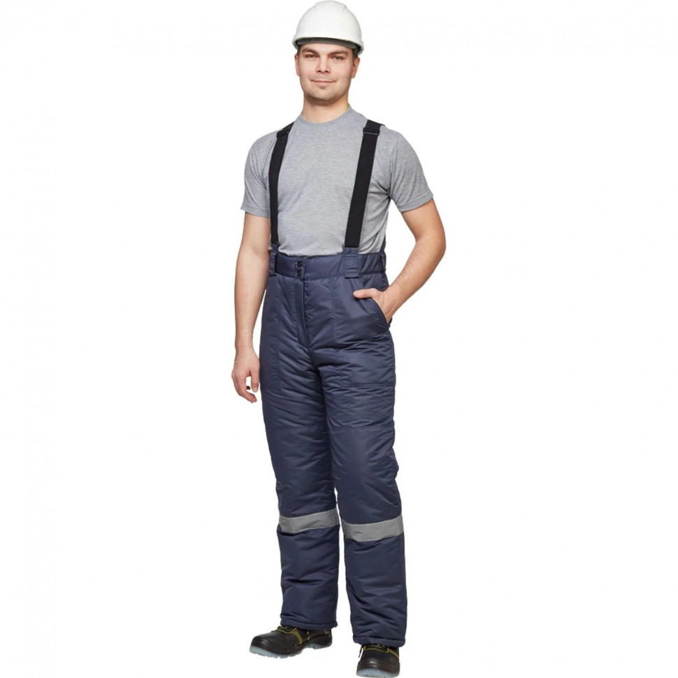 Брюки рабочие зимние муж. з28-БР син (р.48-50)182-188