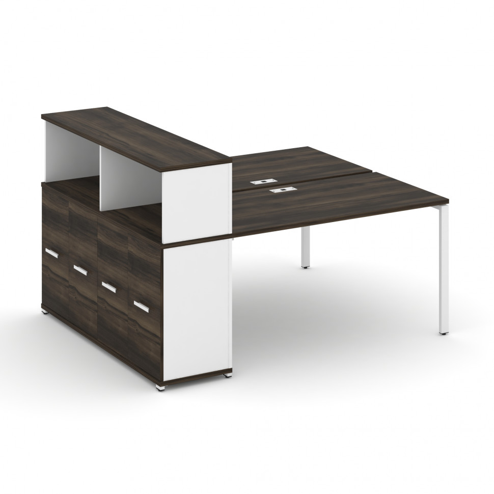 Concept Рабочая станция с опорным распаш. шкафом с надставкой низ. CN.DRS-227 W Дуб Мали/Белый Брилл Concept Рабочая станция с опорным распаш. шкафом с надставкой низ. CN.DRS-227 W Дуб Мали/Белый Брилл