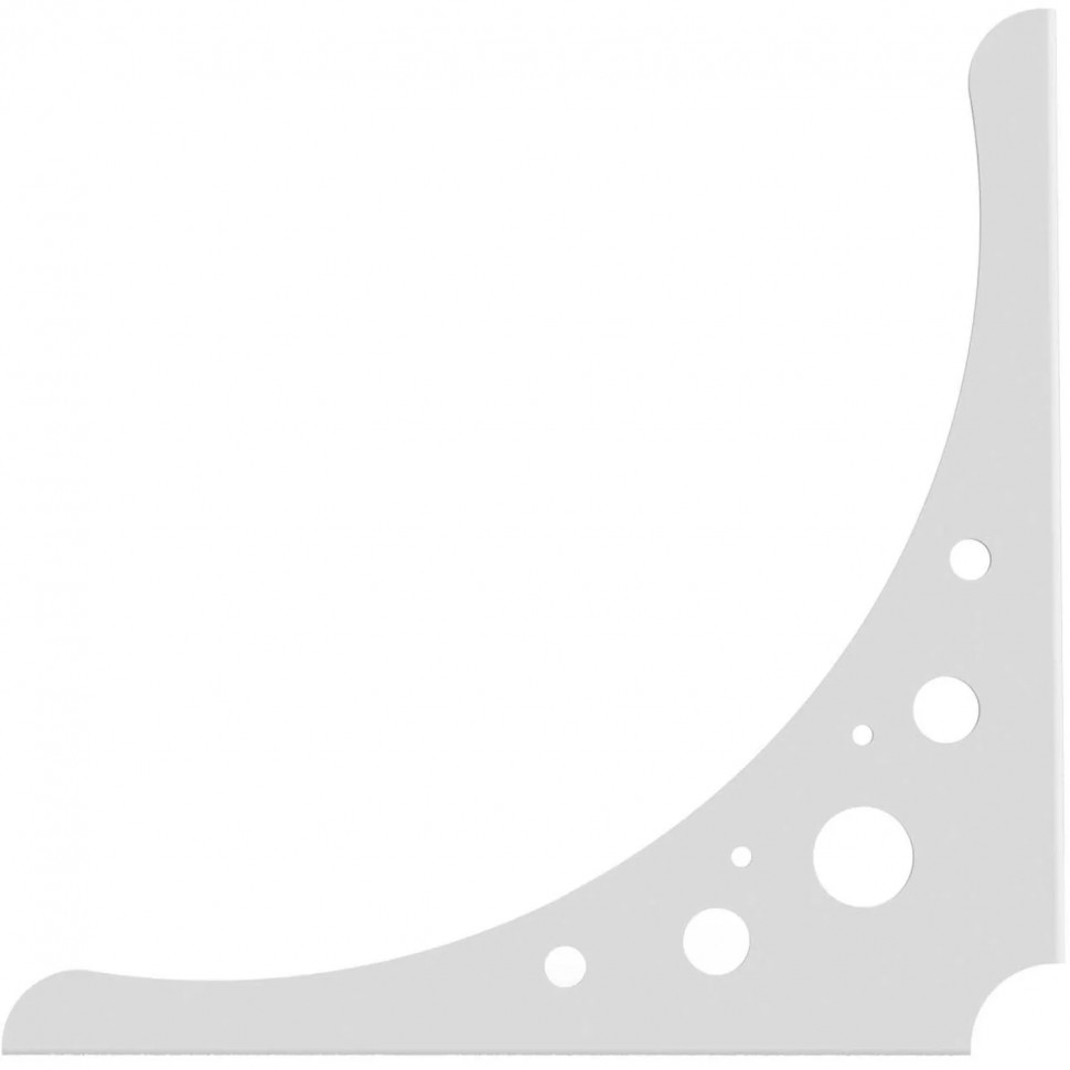 Кронштейн РЭ_набор д/полки, S250W, 250х250мм, белый (701053)