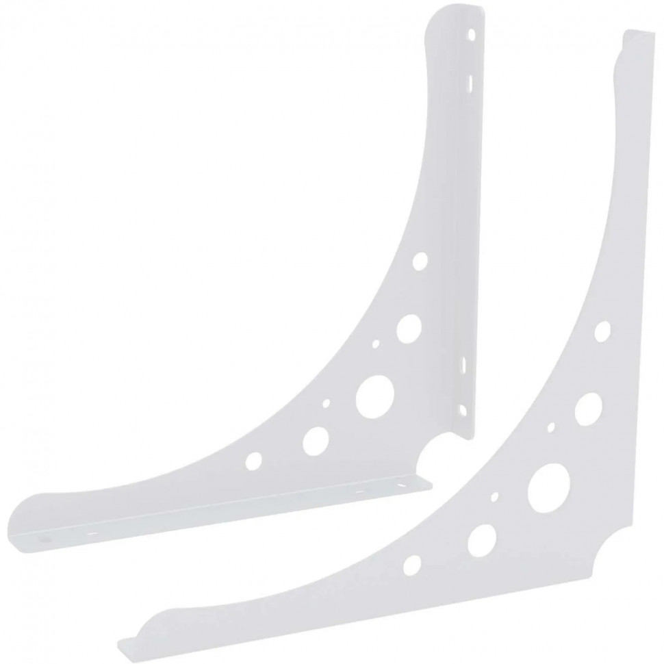 Кронштейн РЭ_набор д/полки, S250W, 250х250мм, белый (701053)