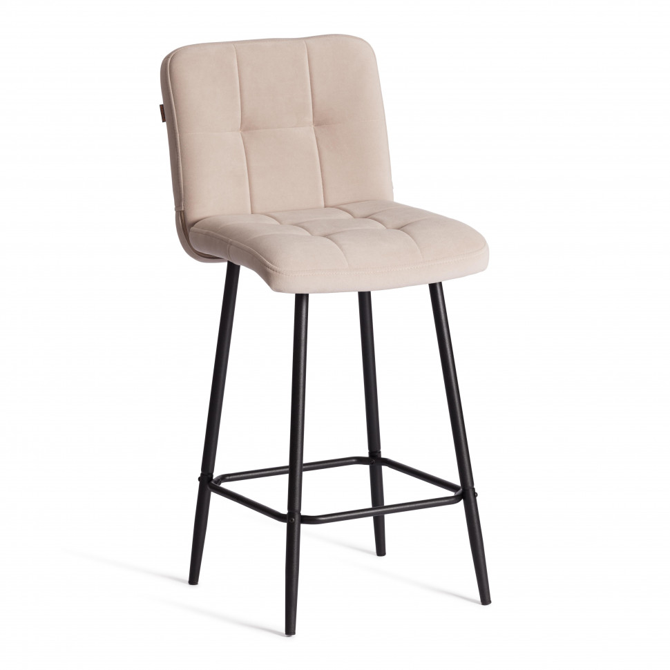 Полубарный стул  Medeo/Медео велюр, бежевый, 7, 42х56х102 см