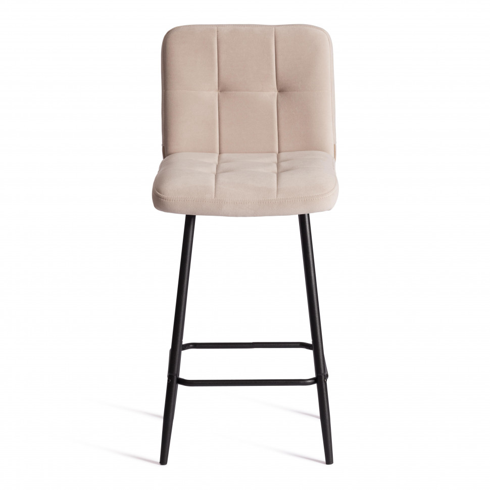 Полубарный стул  Medeo/Медео велюр, бежевый, 7, 42х56х102 см