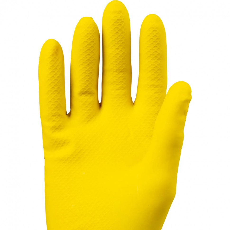 Перчатки латексные Gward LOTOS G60 60 гр желтые р.7