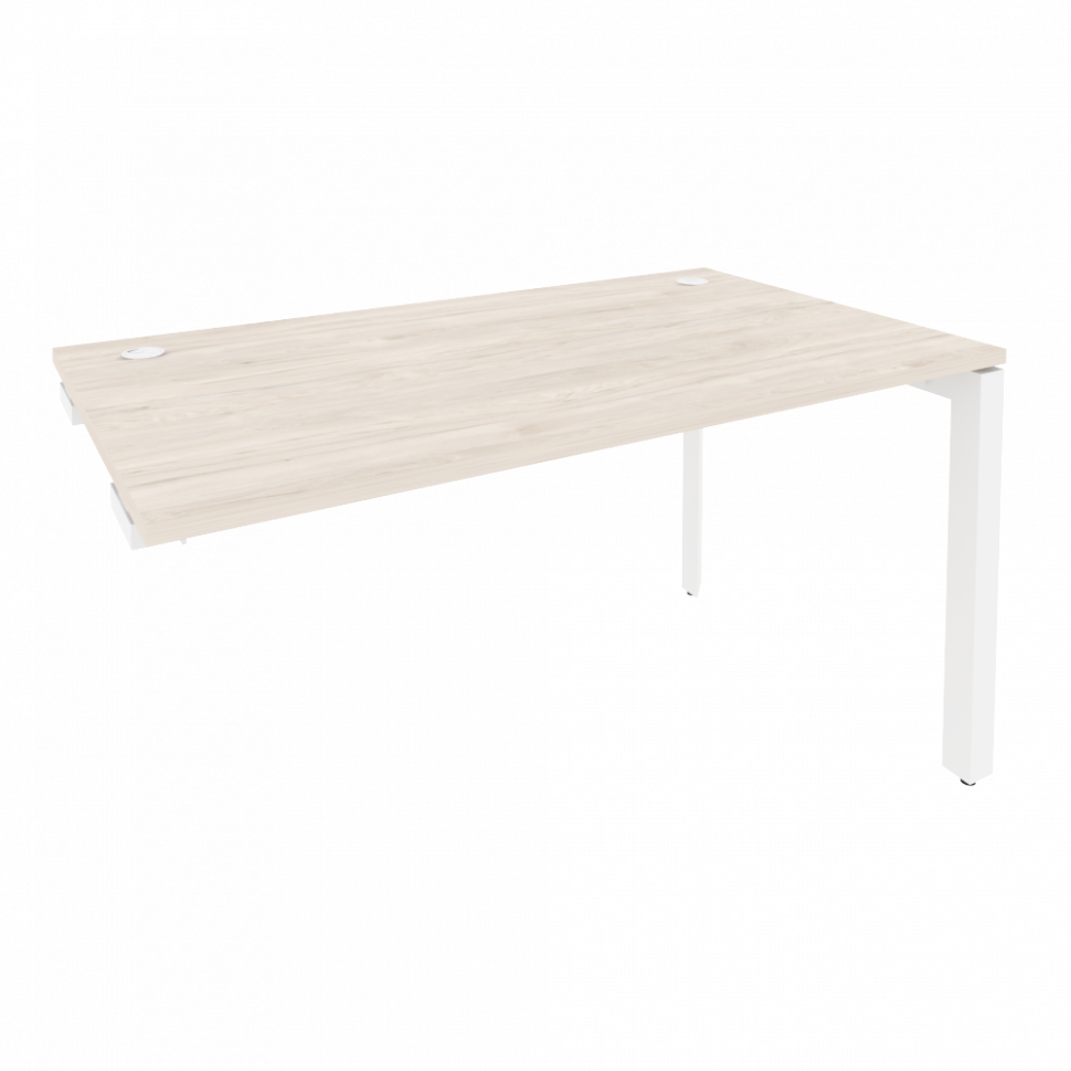 Onix Стол-приставка на П-образном м/к к опорным элементам O.MP-SPR-3.8 Денвер Светлый/Металл Белый 1