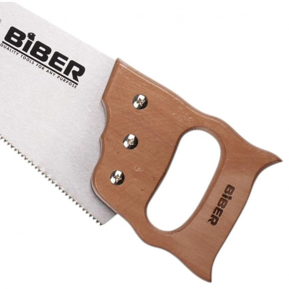 Ножовка по дереву БИБЕР 85662 МАСТЕР 2D заточка средний зуб, 450мм СПб
