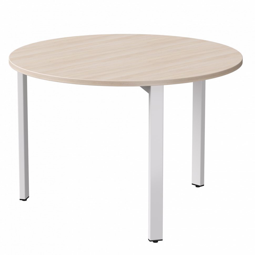Стол переговорный Everprof EVO (ЭВО) D1100 1100x755 Дуб Соната/Белый