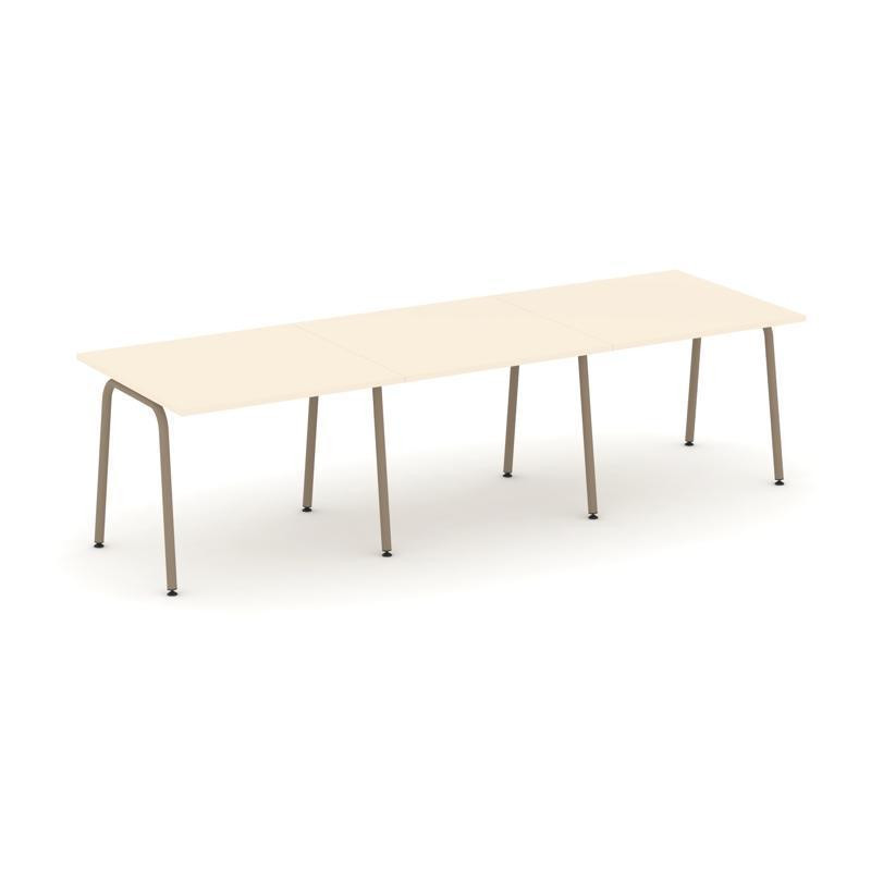 Estetica Стол переговорный ES.PRG-3.1-K Сатин/Металл Латте 2940*980*750 Estetica Стол переговорный ES.PRG-3.1-K Сатин/Металл Латте 2940*980*750