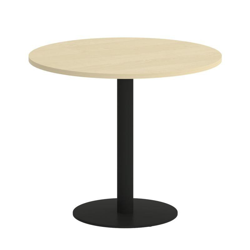 Riva Стол круглый А.СПРГ-1 Клен/Металл Черный 900*900*750