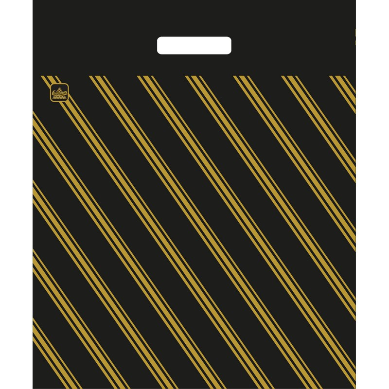 Пакет с вырубной ручкой,ПВД,40х47см,55мкм,50 шт/уп