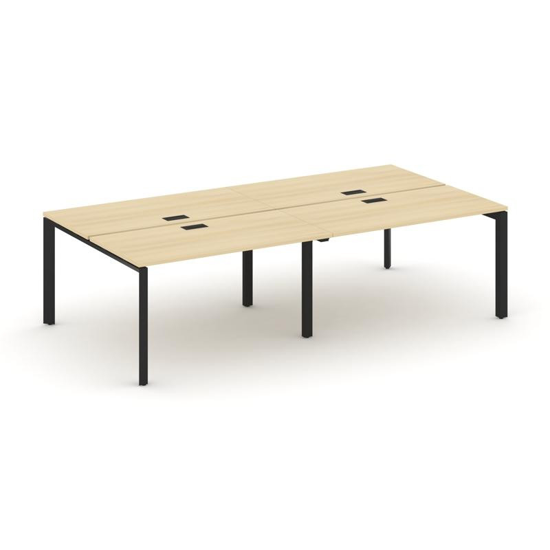 Style Project Рабочая станция двухсторонняя SN-59P.DRS-051 Акация Лорка/Металл Черный/Черный Заглушк