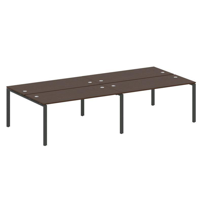 Metal System Рабочая станция на 4 места на П-образном м/к БП.СМ-4.4 Венге Цаво/Металл Антрацит 3200* Metal System Рабочая станция на 4 места на П-образном м/к БП.СМ-4.4 Венге Цаво/Металл Антрацит 3200*