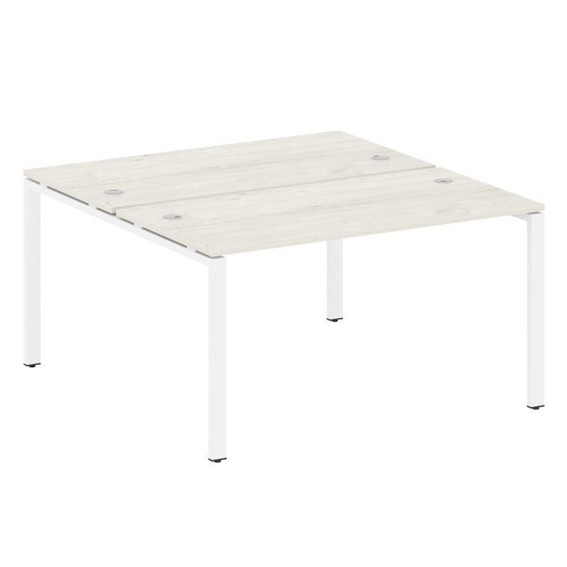 Metal System Рабочая станция на П-образном м/к БП.РАС-СП-2.3 Дуб Наварра/Металл Белый 1400*1475*750 Metal System Рабочая станция на П-образном м/к БП.РАС-СП-2.3 Дуб Наварра/Металл Белый 1400*1475*750