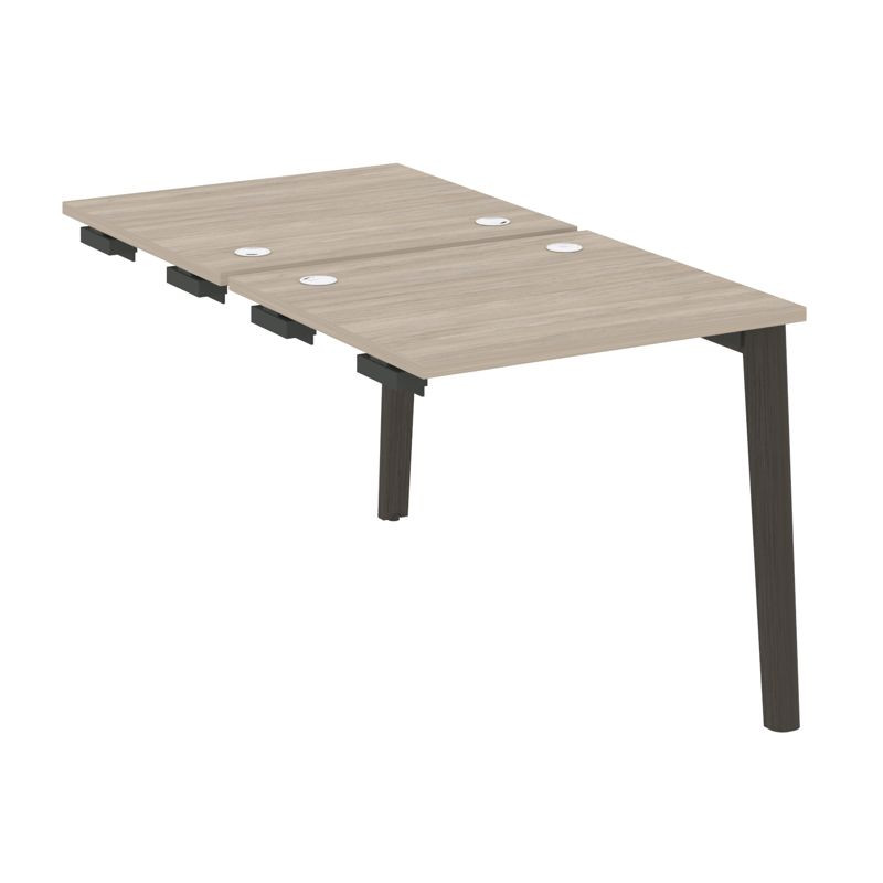 Onix Wood Стол-приставка двойной OW.D.SPR-0.7 Дуб Аттик/Дуб Темный/Металл Антрацит 780*1475*750