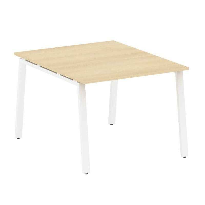 Metal System Переговорный стол (1 столешница) на А-образном м/к БА.ПРГ-1.1 Акация Лорка/Металл Белый Metal System Переговорный стол (1 столешница) на А-образном м/к БА.ПРГ-1.1 Акация Лорка/Металл Белый