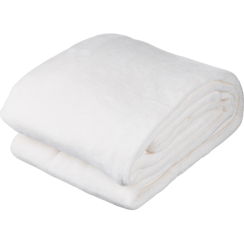 Плед микрофибра Luscan, молочный 200х220