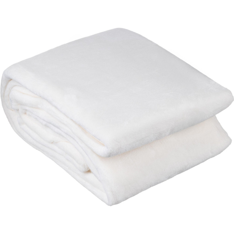 Плед микрофибра Luscan, молочный 200х220