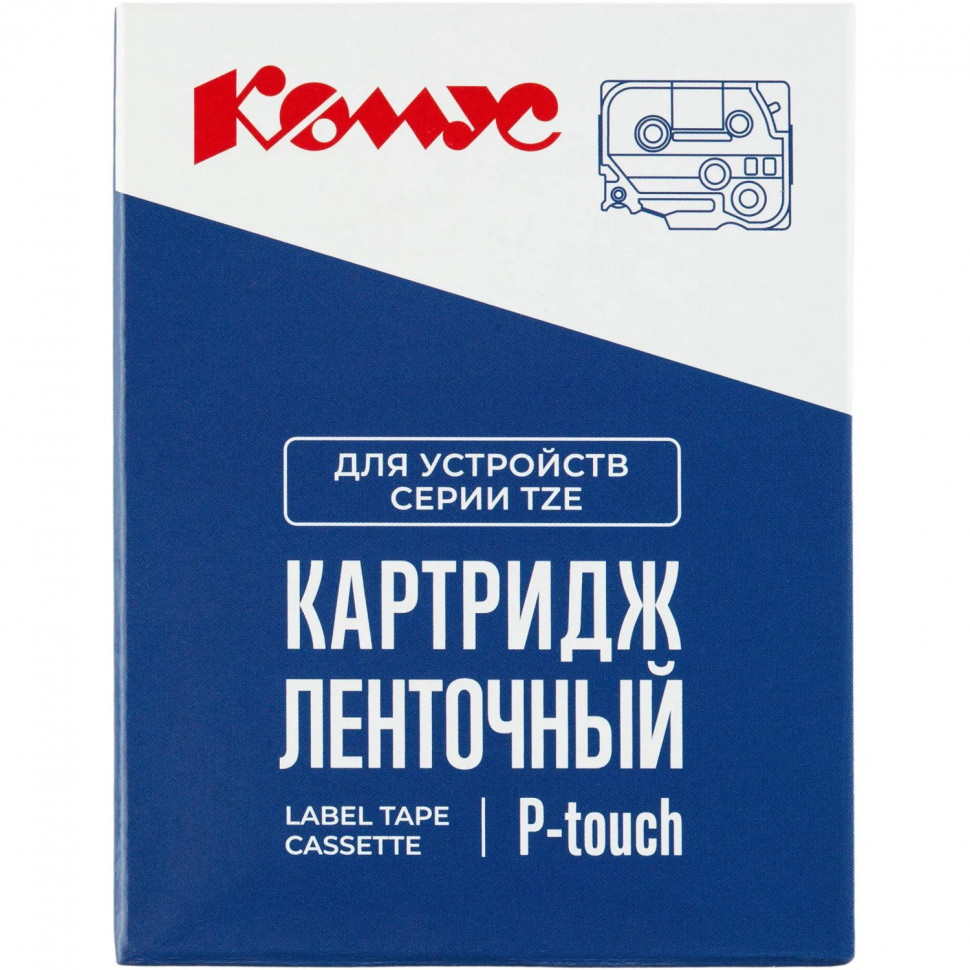 Картридж Комус TZE-651(Brother TZE-651 черный на желтом ,24мм/8м)