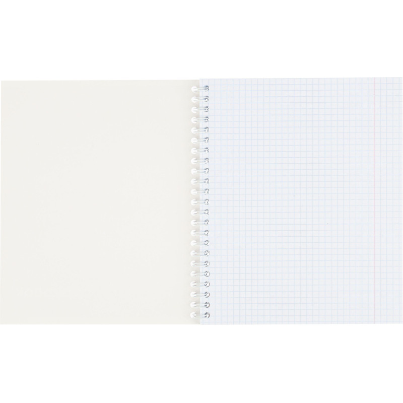 Тетрадь общая А5 80л Attache Акварель гребень картон розовый