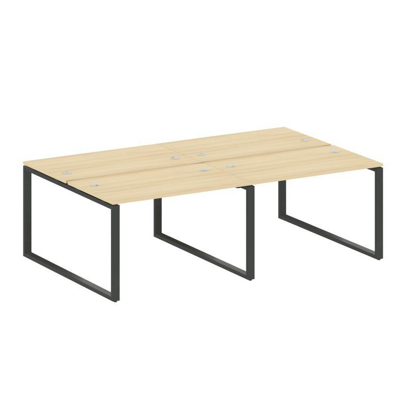 Metal System Рабочая станция на 4 места на О-образном м/к БО.СМ-4.2 Акация Лорка/Металл Антрацит 240 Metal System Рабочая станция на 4 места на О-образном м/к БО.СМ-4.2 Акация Лорка/Металл Антрацит 240