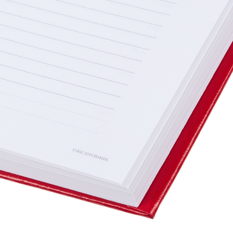 Ежедневник недатированный А5+, 136л,  IDEAL NEW   красный  3-122/06