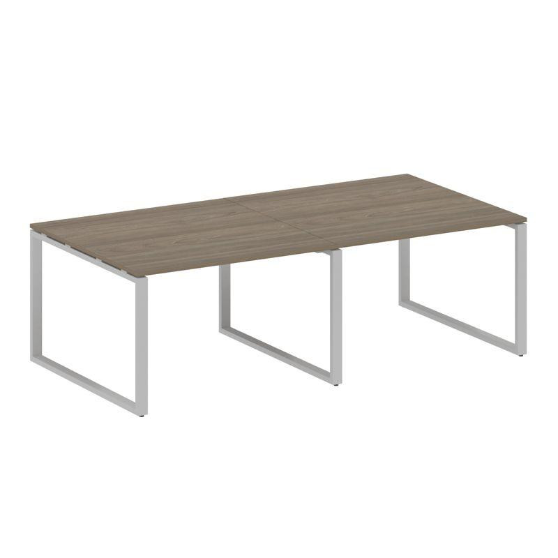 Metal System Переговорный стол (2 столешницы) на О-образном м/к БО.ПРГ-2.2 Вяз Благородный/Металл Се Metal System Переговорный стол (2 столешницы) на О-образном м/к БО.ПРГ-2.2 Вяз Благородный/Металл Се