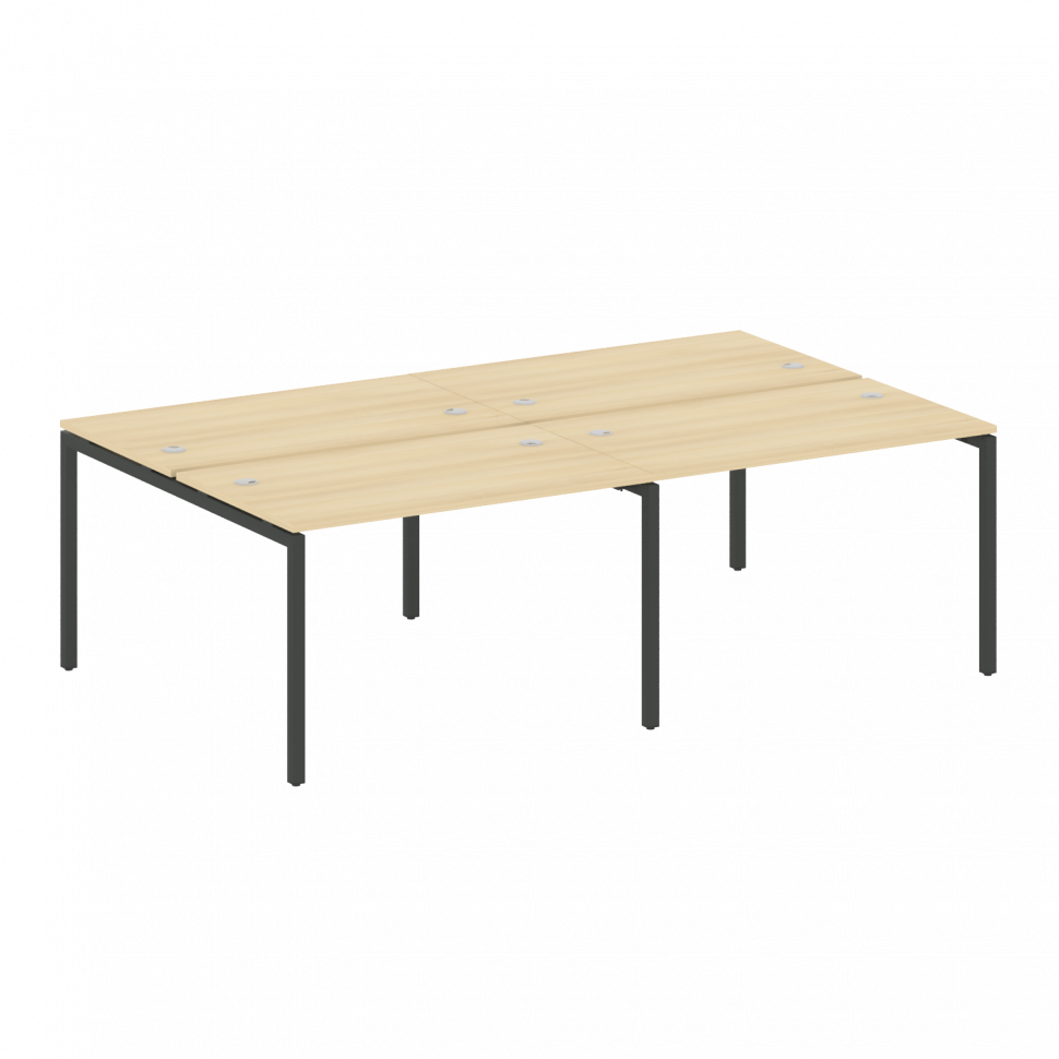 Metal System Quattro Рабочая станция на 4 места на П-образном м/к 40БП.СМ-4.2 Акация Лорка/Металл Ан Metal System Quattro Рабочая станция на 4 места на П-образном м/к 40БП.СМ-4.2 Акация Лорка/Металл Ан