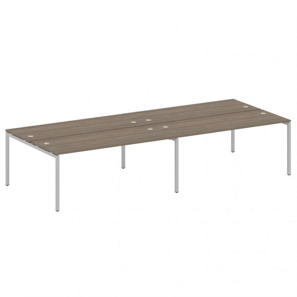 Metal System Quattro Рабочая станция на 4 места на П-образном м/к 40БП.СМ-4.5 Вяз Благородный/Металл Metal System Quattro Рабочая станция на 4 места на П-образном м/к 40БП.СМ-4.5 Вяз Благородный/Металл