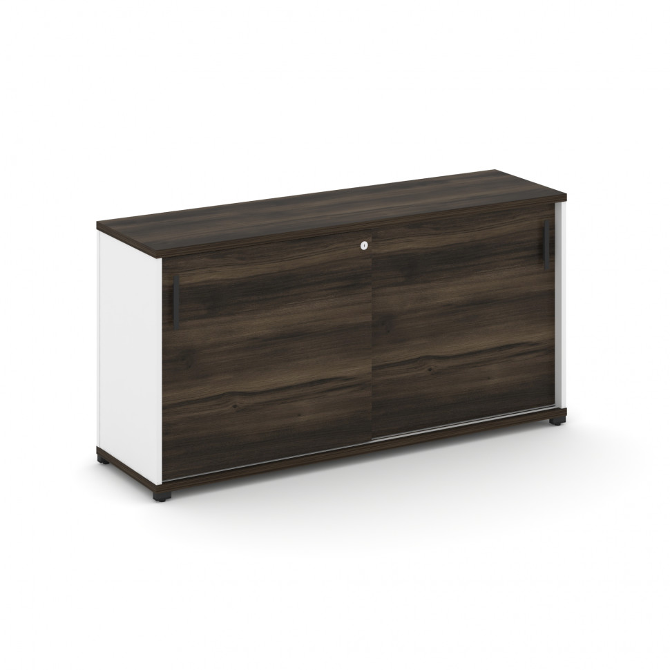 Concept Шкаф-купе опорный/приставной CN.SOPK-004 B Дуб Мали/Белый Бриллиант/Металл Черный 1480*420*7