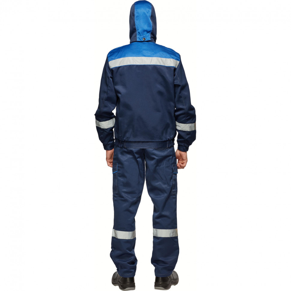 Костюм рабочий летний муж.Антей СОП син/вас (КПК) 52-54 (104-108)/170-176