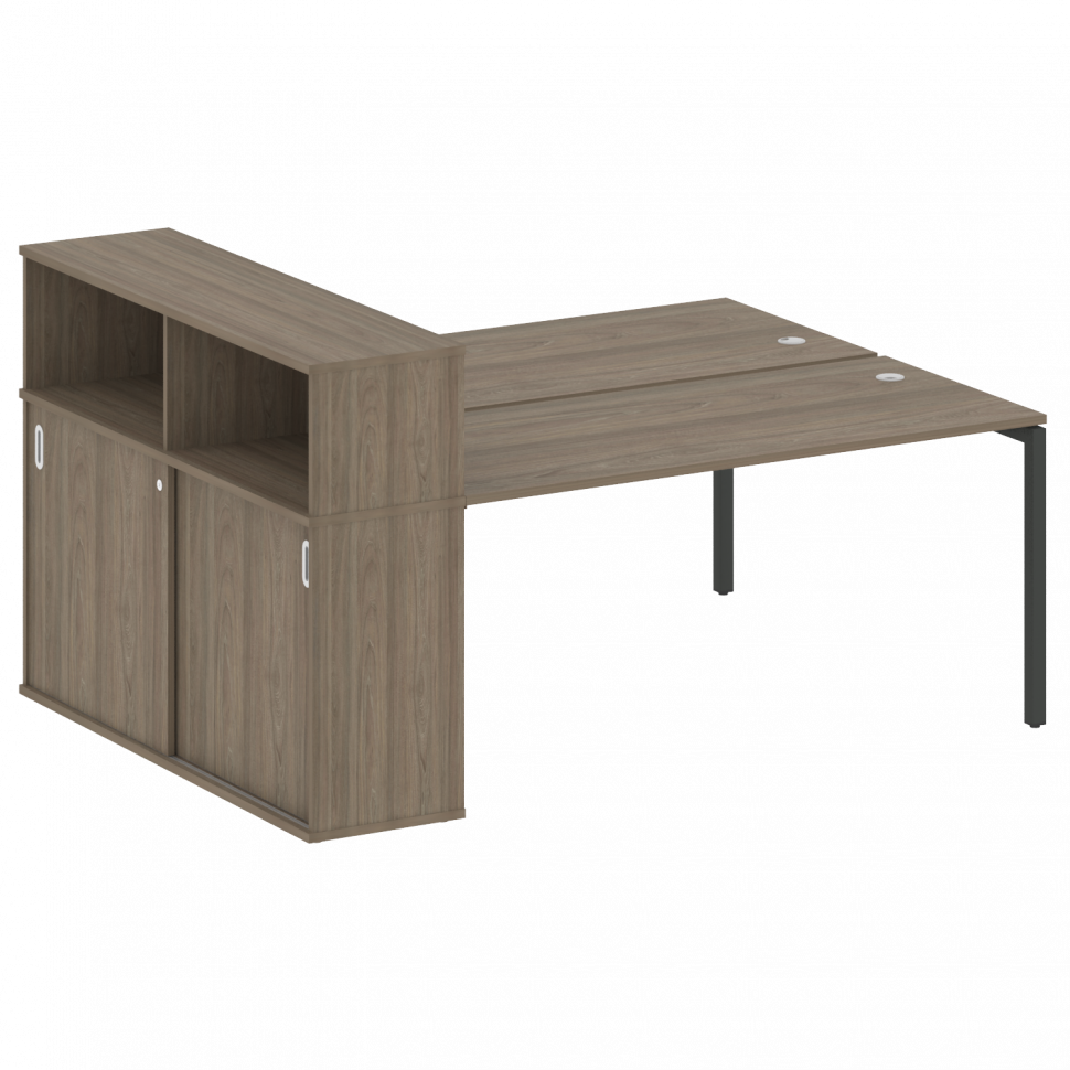 Metal System Quattro Рабочая станция с шкафом-купе на П-образном м/к 40БП.РС-СШК-2.4 Т Вяз Благородн Metal System Quattro Рабочая станция с шкафом-купе на П-образном м/к 40БП.РС-СШК-2.4 Т Вяз Благородн