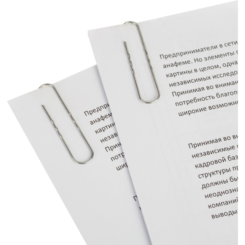 Скрепки Attache Economy оцинкованные, 50 мм, гофрированные, 100 шт/уп