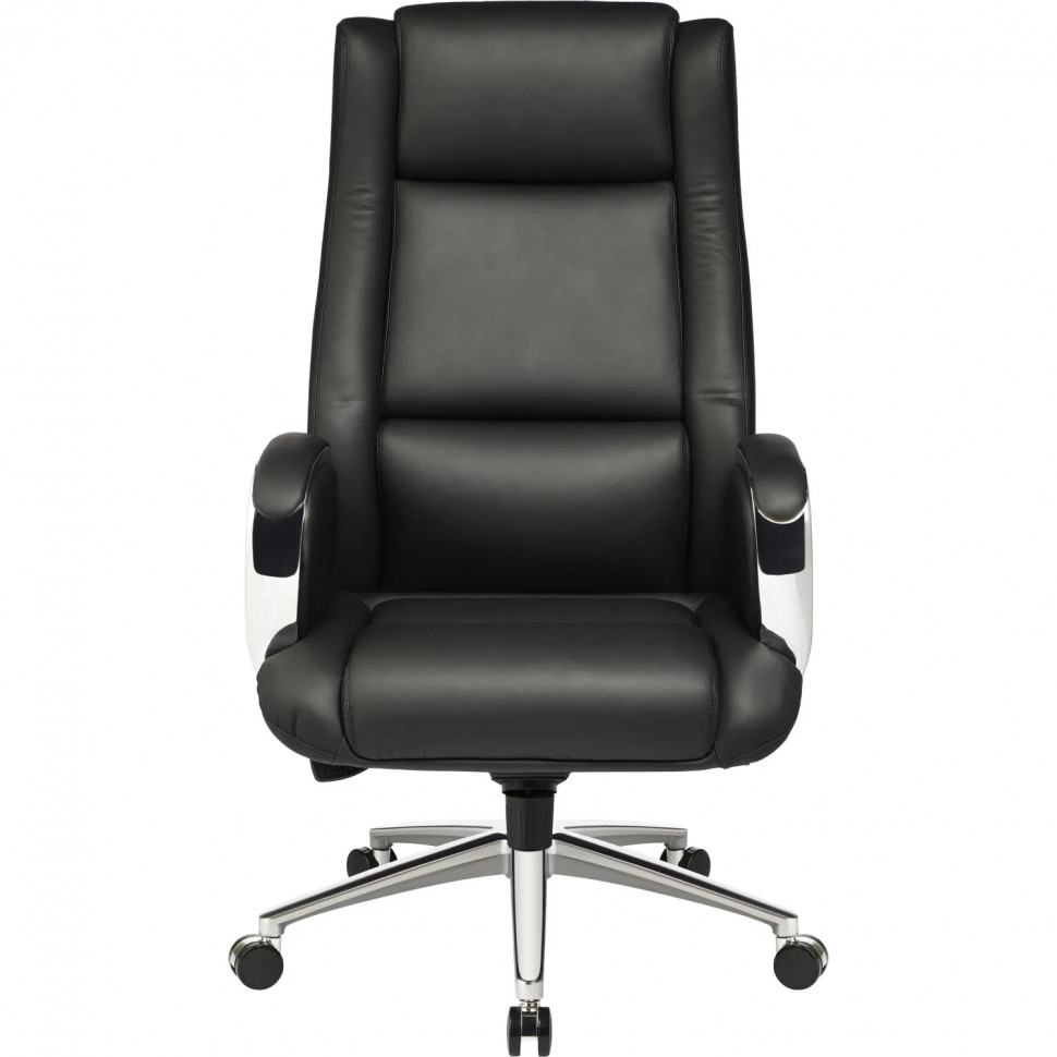 Кресло BN_Jl_Руководителя Echair-545 ML кожа черная, хром
