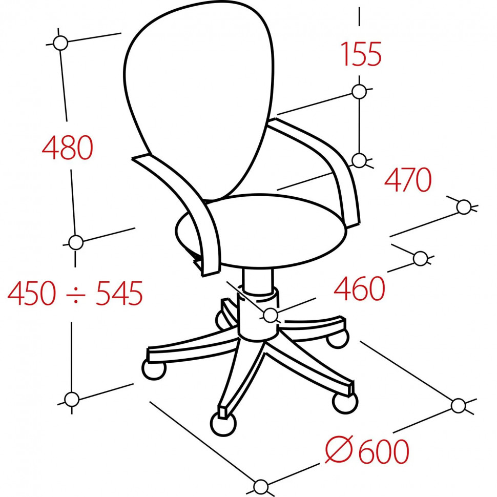 Кресло VT_Chairman 696 сетка/ткань TW черный хром