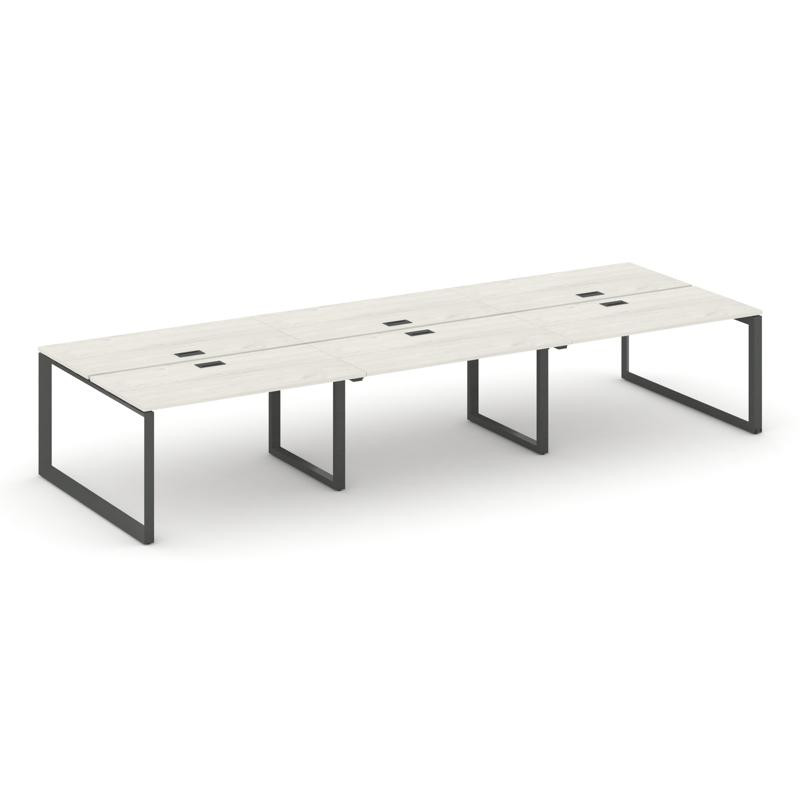 Style Project Рабочая станция двухсторонняя SN-59O.DRS-071 Дуб Наварра/Металл Антрацит/Черный Заглуш