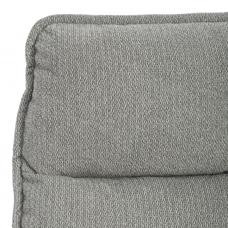 Кресло лаунж Reflex/Рефлекс с пуфом велюр/букле (HYP), светло-серый