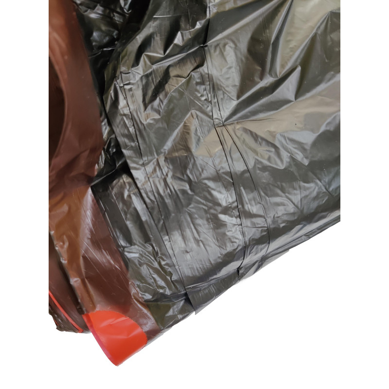 Мешки для мусора ПНД 35л 12мкм 20шт/рул черные 53x58см Luscan с завязками