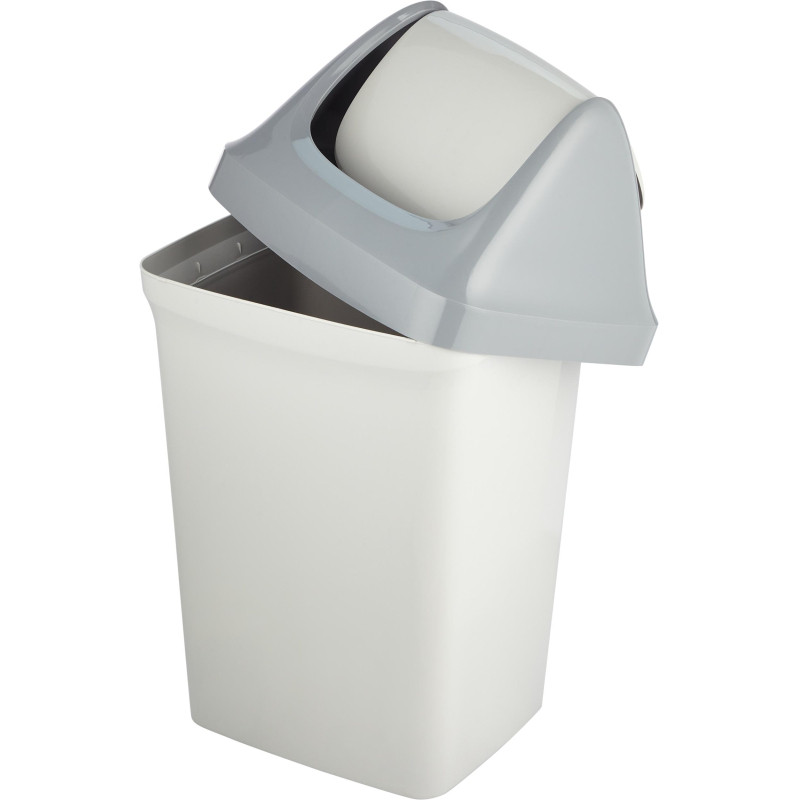 Контейнер для мусора Luscan  Swing серый, 50л
