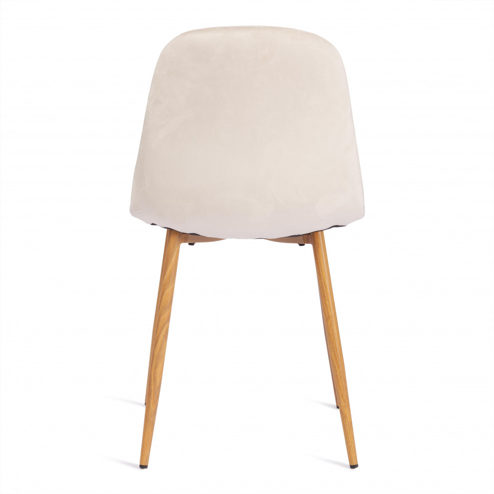Стул BREEZE (mod. 4724) Велюр/металл , 44 х 53 х 87 см, Light beige (светло-бежевый) HLR1 / натуральный