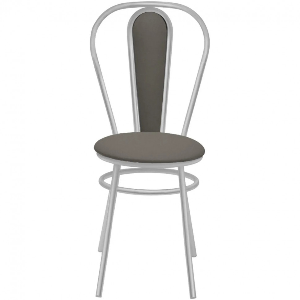 Стул для столовых 0MX_GL Венский - М эмаль серебро,к/з стандарт 291 св.-сер