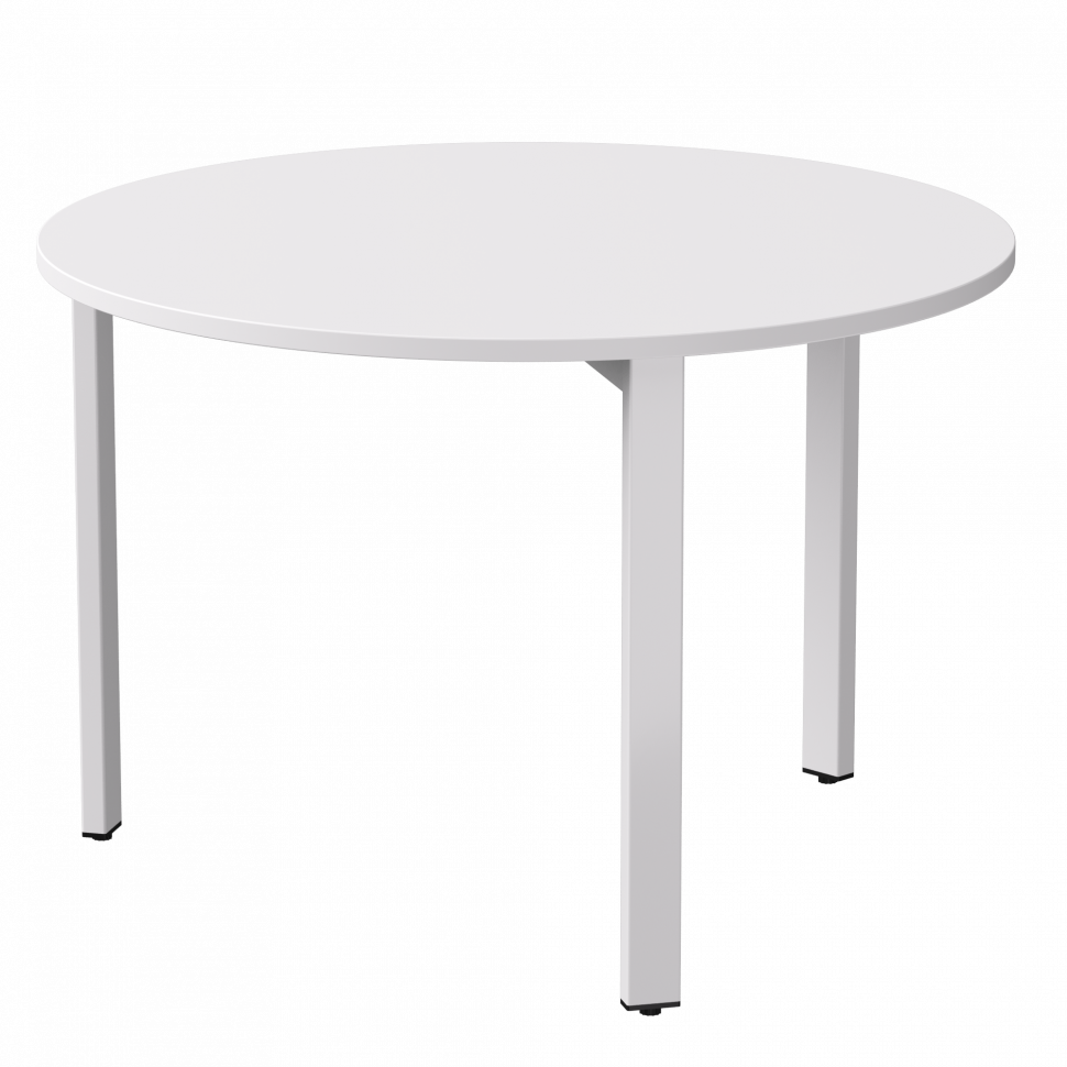 Стол переговорный Everprof EVO (ЭВО) D1100 1100x755 Белый/Белый