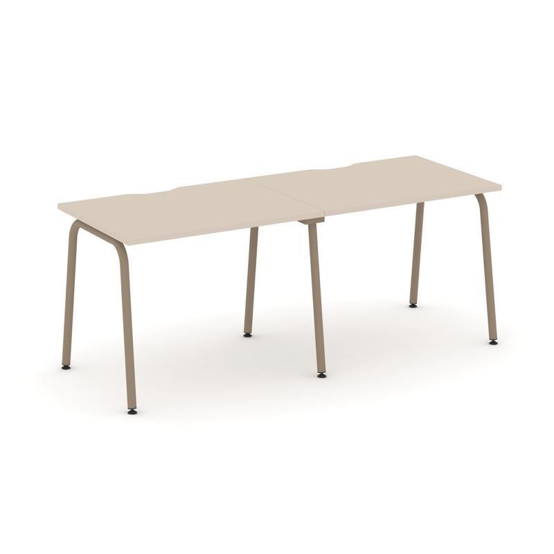 Estetica Рабочая станция 2 места ES.RS-2.1-VK Капучино/Металл Латте 1960*730*750 Estetica Рабочая станция 2 места ES.RS-2.1-VK Капучино/Металл Латте 1960*730*750