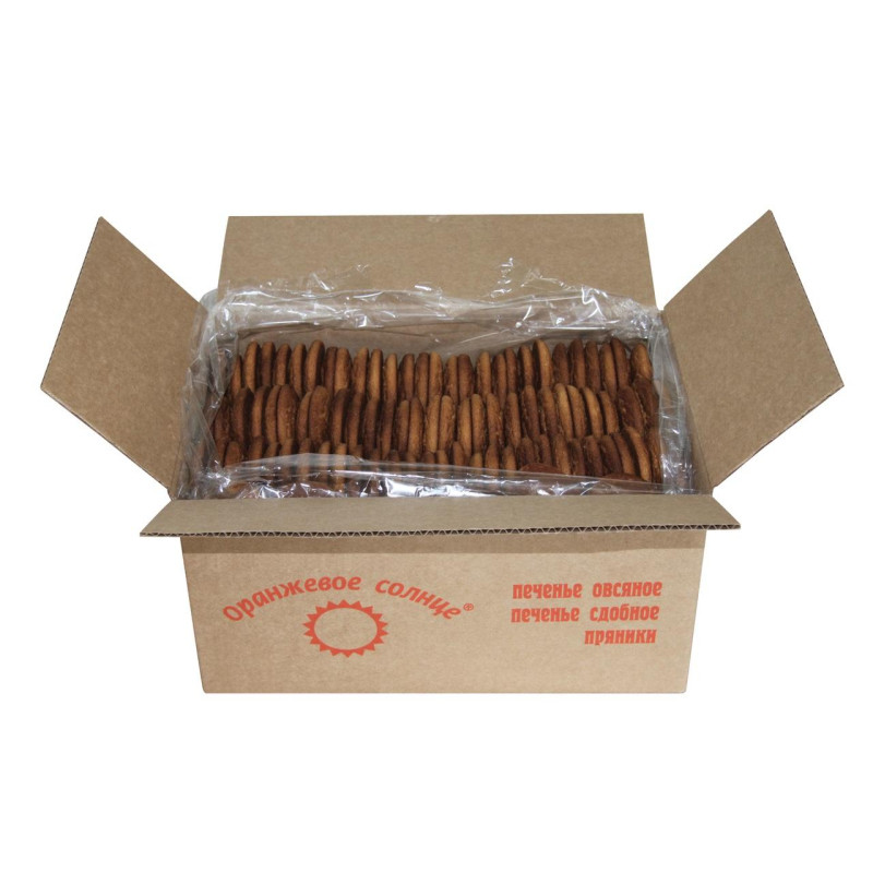 Печенье Оранжевое Солнце овсяное классическое, 6кг/уп