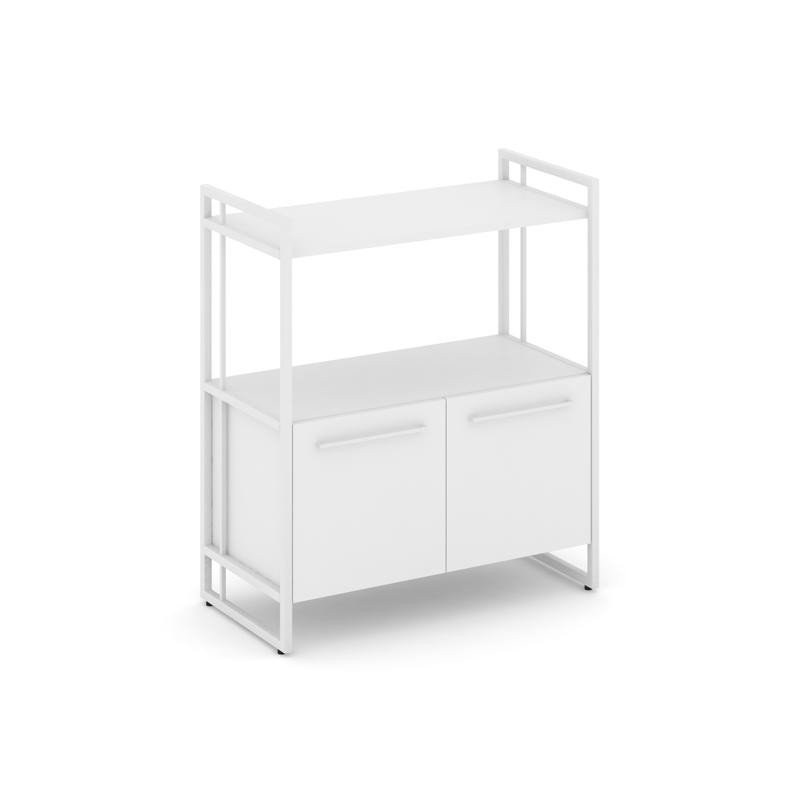 Rift Шкаф 2 ниши широкий RF.SS-22 Белый Бриллиант/Металл Белый/Белый Ручки 798*396*924