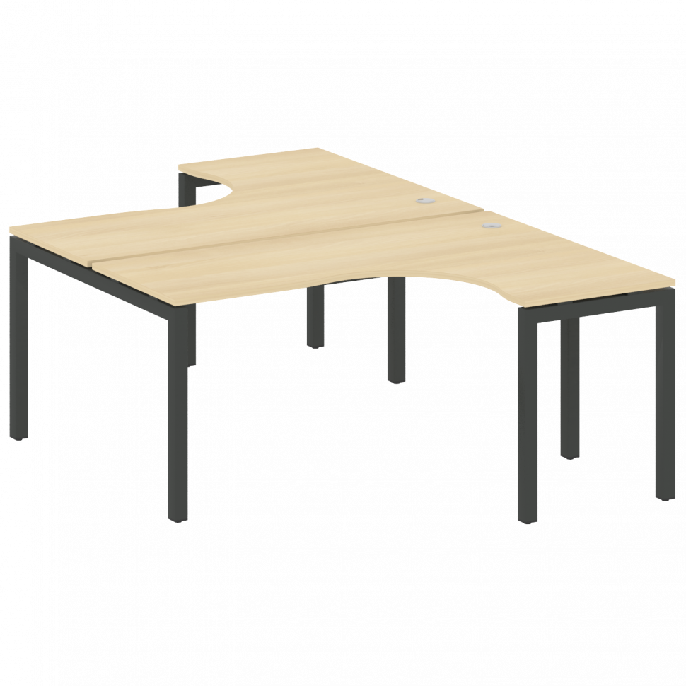 Metal System Quattro Рабочая станция криволинейная на П-образном м/к 50БП.РАС-СА-2.4 Акация Лорка/Ме Metal System Quattro Рабочая станция криволинейная на П-образном м/к 50БП.РАС-СА-2.4 Акация Лорка/Ме