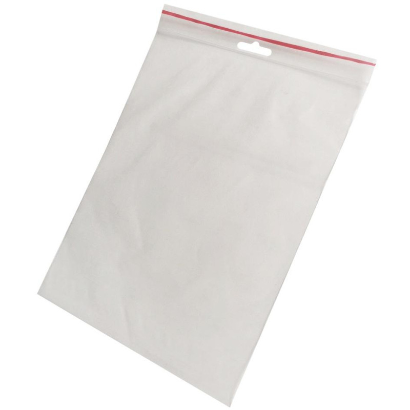 Пакет с замком (Zip Lock) с европодвесом 15 х 20 см, 60 мкм, 100 шт/уп
