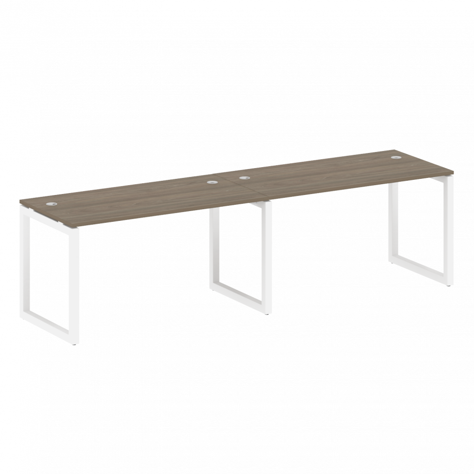 Metal System Quattro Рабочая станция на 2 места на О-образном м/к 50БО.СМ-2.3 Вяз Благородный/Металл