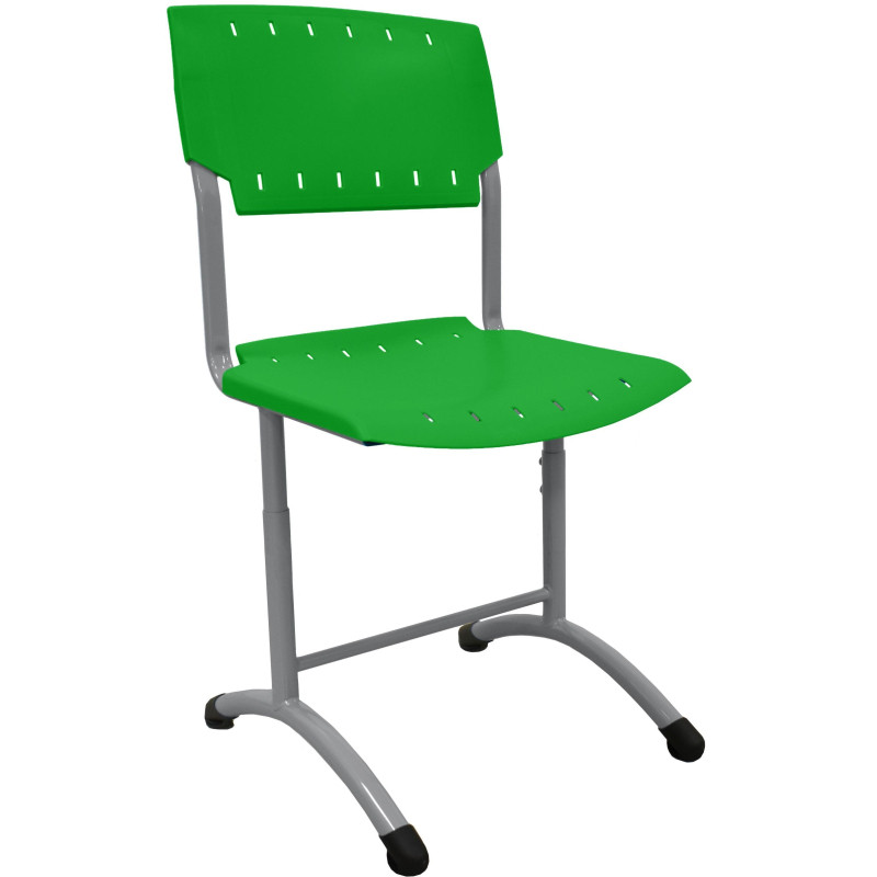 Стул ученический 0MX_GL_SIGMA,рег 5-7 гр.р,420-500мм,RAL7004, пласт.RAL6018