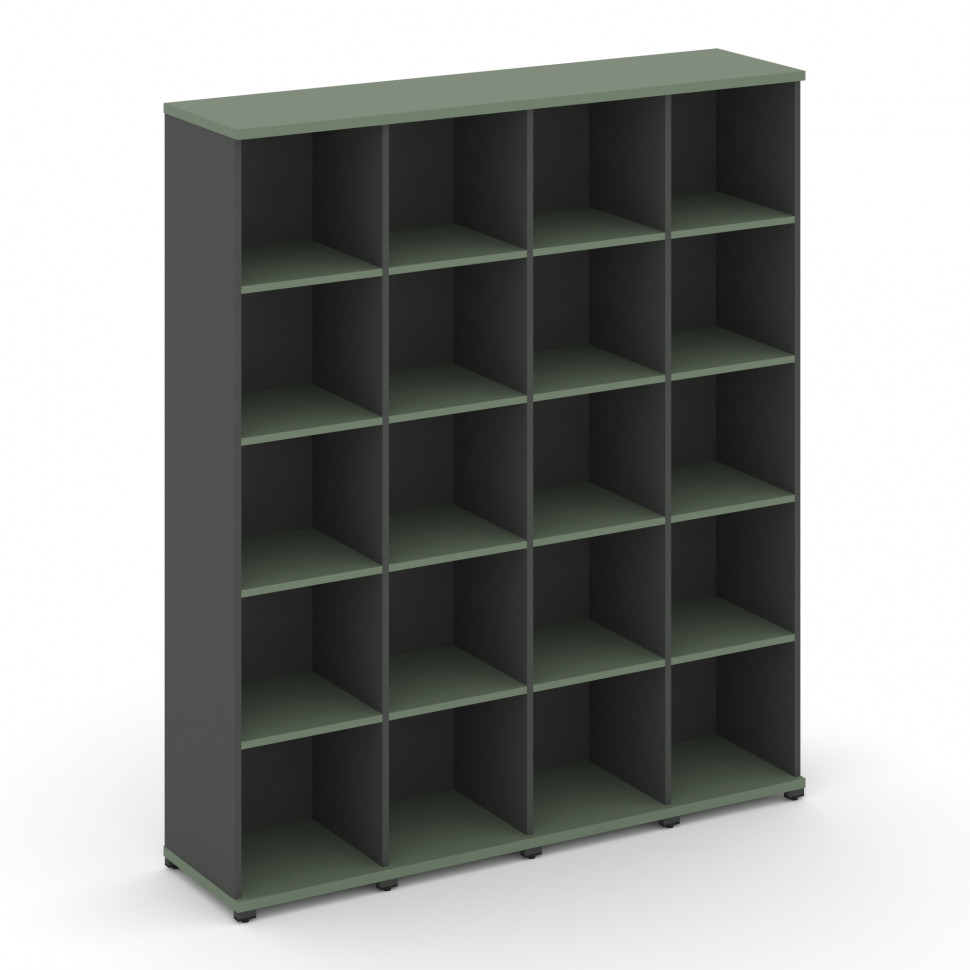 Concept Стеллаж 4 узкие секции, 5 ниш CN.STU-540 Кобо/Антрацит/Металл Антрацит 1668*420*1922 Concept Стеллаж 4 узкие секции, 5 ниш CN.STU-540 Кобо/Антрацит/Металл Антрацит 1668*420*1922